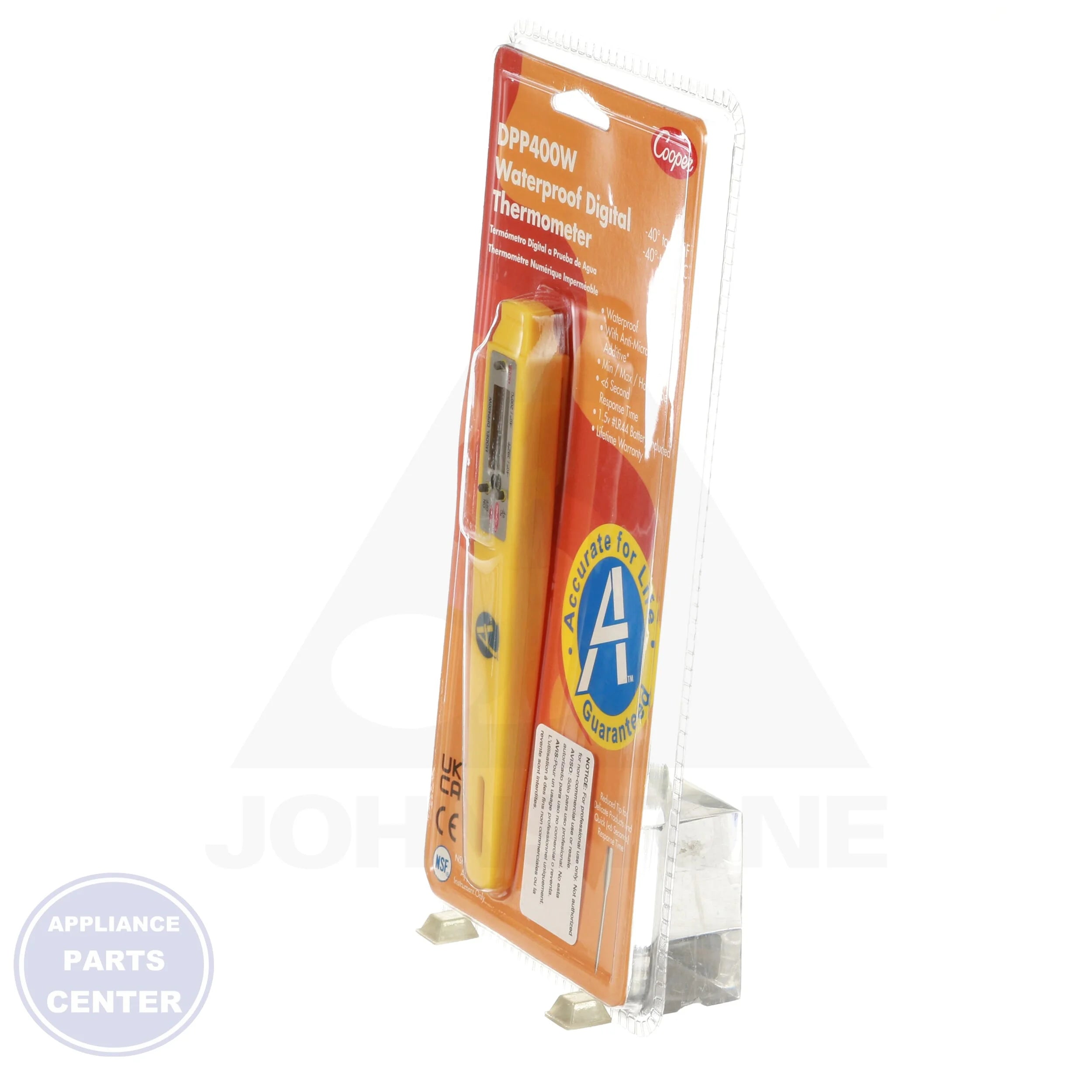 [Brand] Digital Pocket Thermometer DPP400W-0-8 - Detailed view of precise technical details