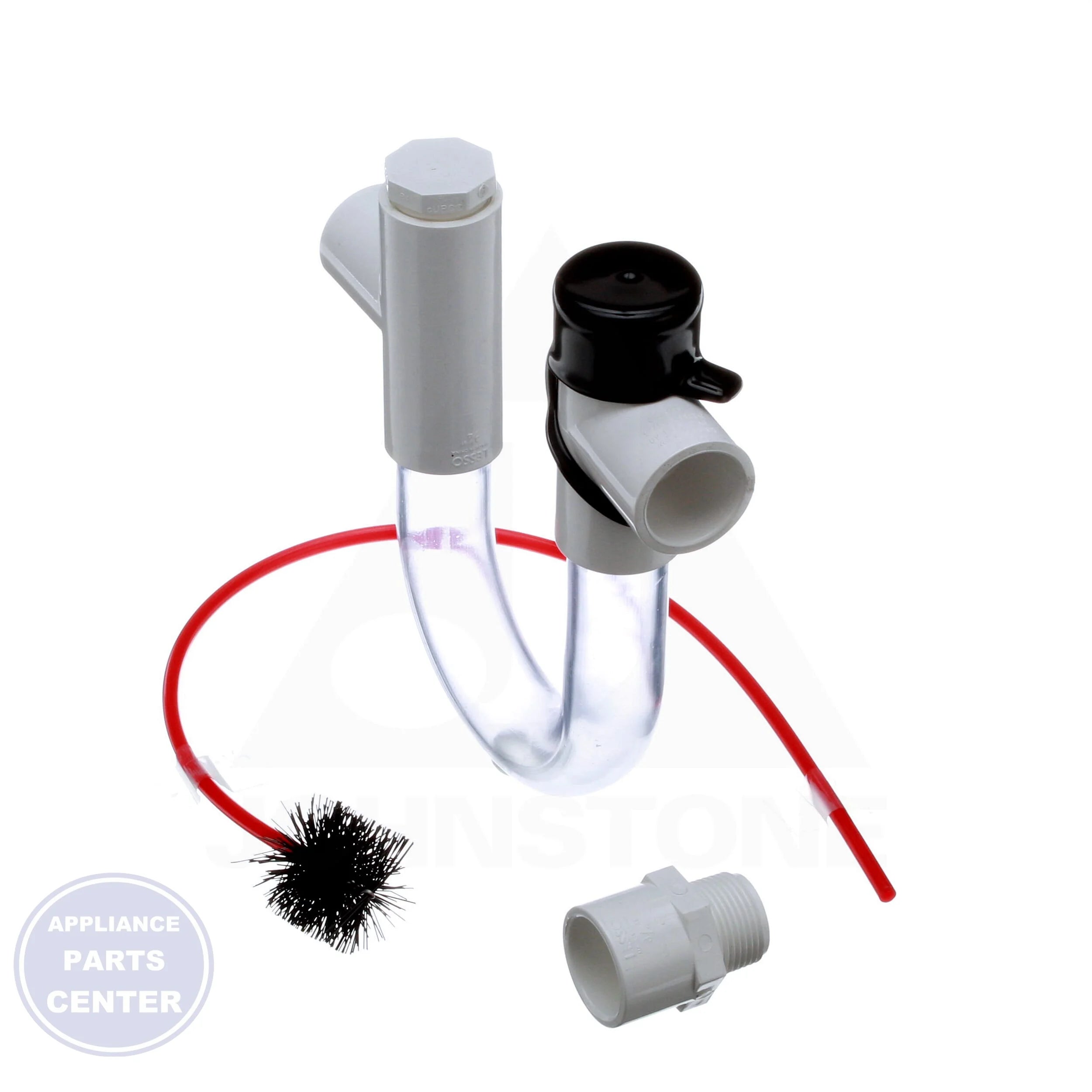 Condensate Drain Trap With Brush DTK113B - Detailed view of multiple cleanouts