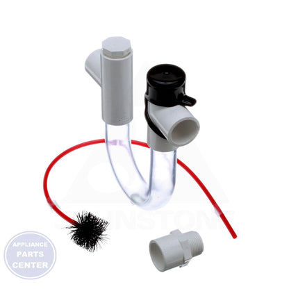 Condensate Drain Trap With Brush DTK113B - Detailed view of multiple cleanouts