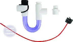 [Brand] Condensate Drain Trap With Brush DTK113B - Main view showing easy visibility of flow for B13-547