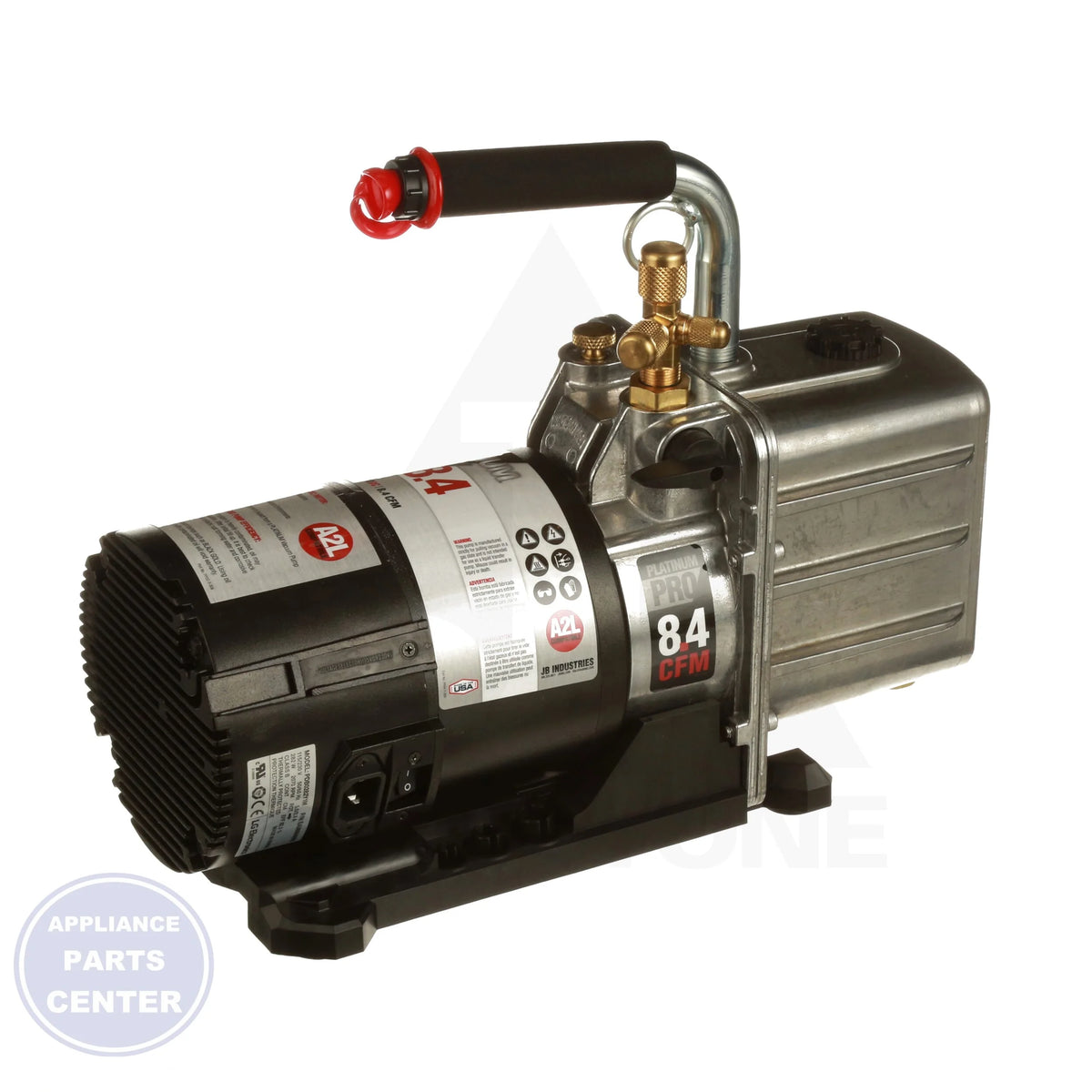 DV-240DC - Side view with 21 Oz. oil capacity