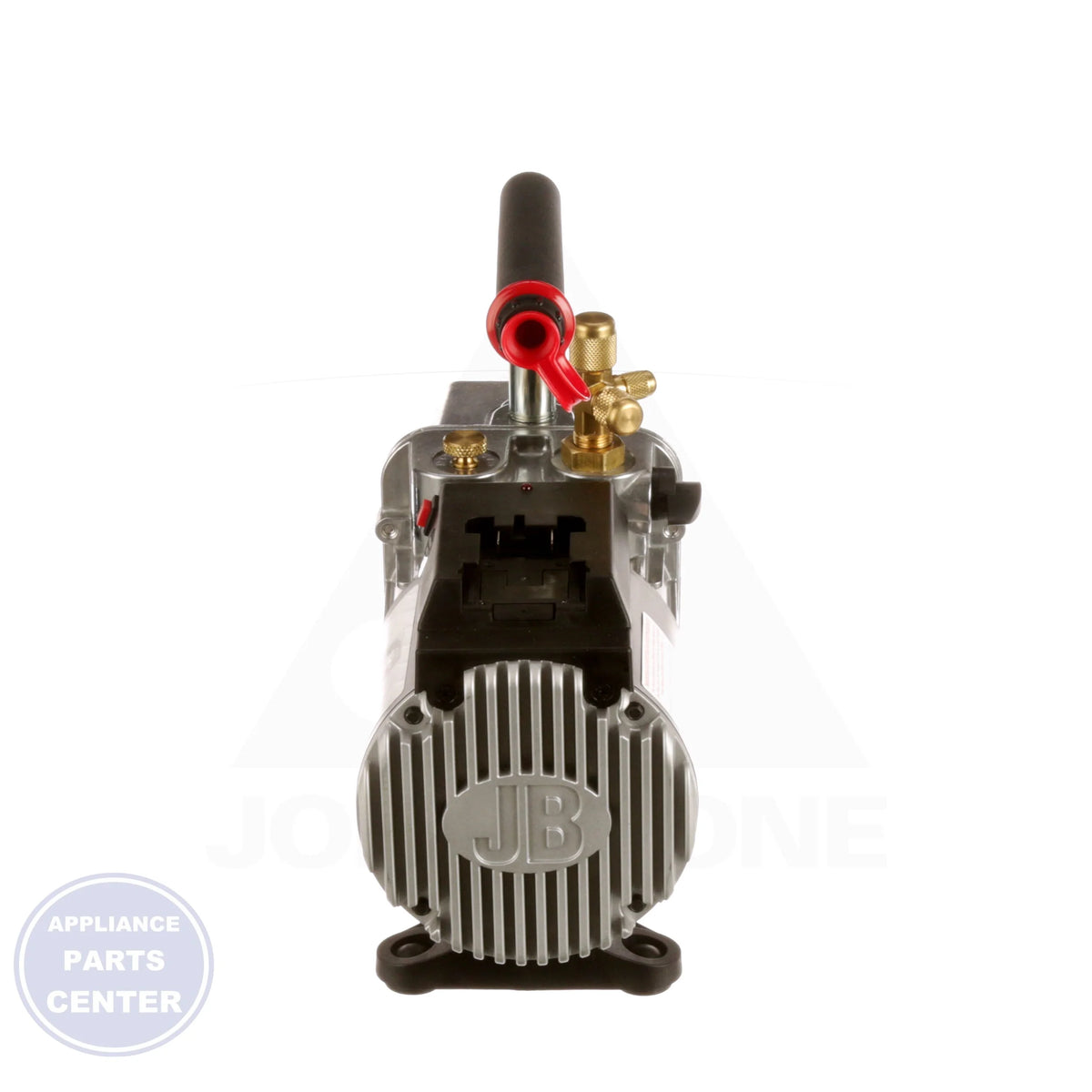 3 CFM Platinum Flex Vacuum Pump DV-85-FLEX - Side view with 15-micron vacuum rating and 18V lithium-ion battery power