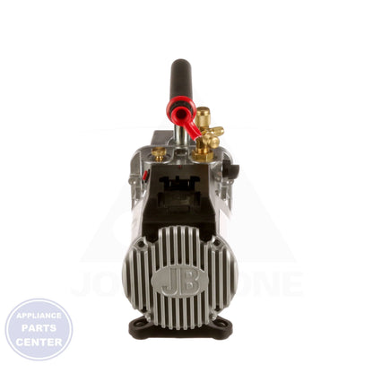 3 CFM Platinum Flex Vacuum Pump DV-85-FLEX - Side view with 15-micron vacuum rating and 18V lithium-ion battery power
