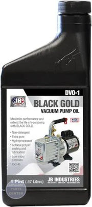 Black Gold Vacuum Pump Oil DVO-1-BX - Main view showing high-quality mineral oil for H85-227