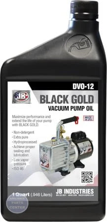 Black Gold Vacuum Pump Oil DVO-12-BX - Main view showing quart size for H85-096 models