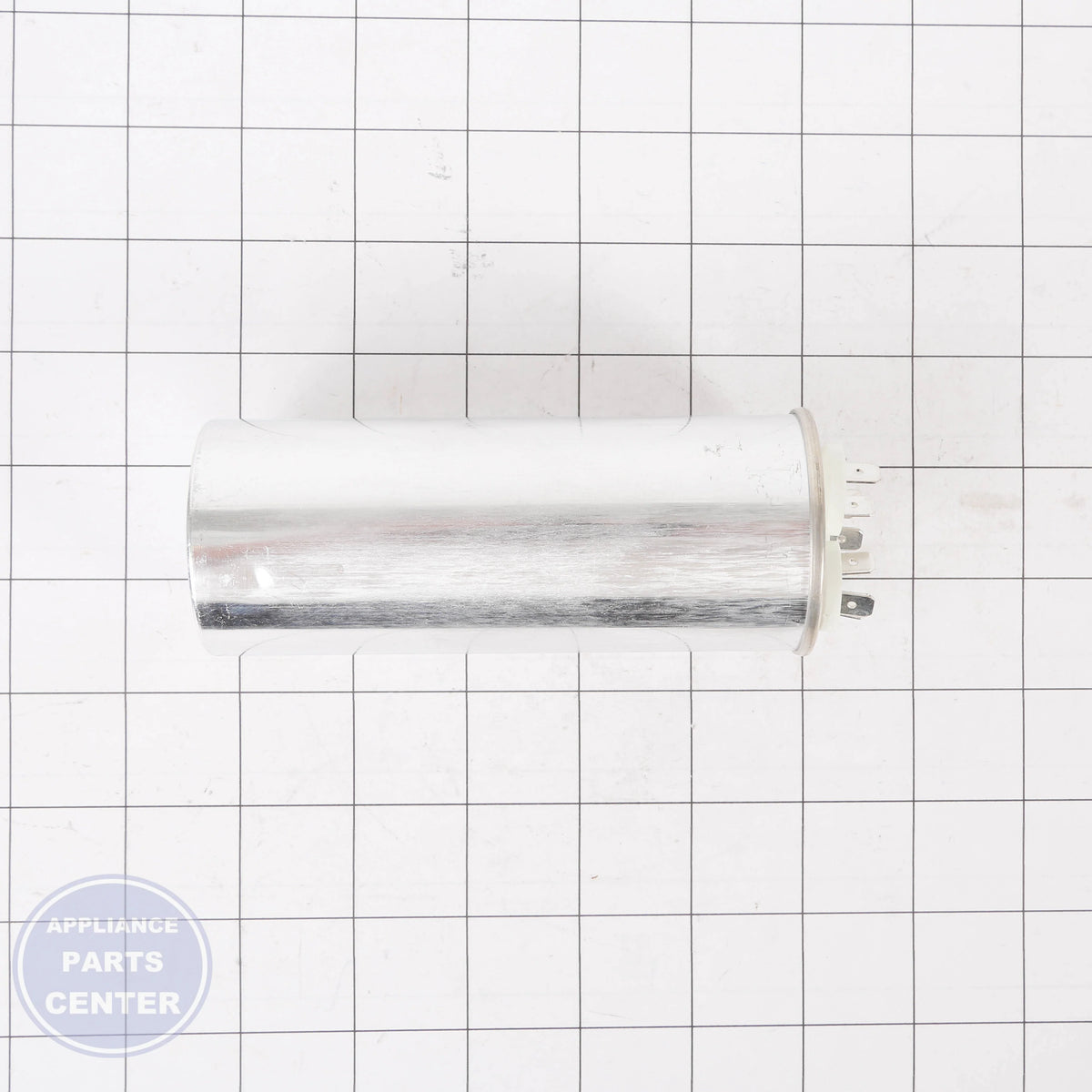 CAPACITOR,ELEC APPLIANCE FILM,RAD(DUAL) EAE43285410 - Side view with efficient measurements