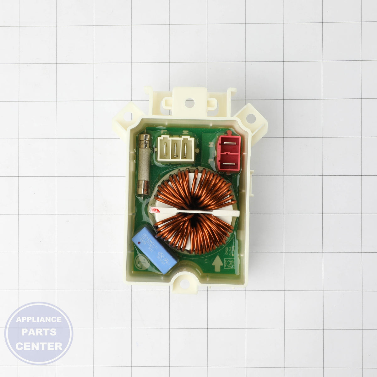 L-G FILTER ASSEMBLY EAM60930603 - Installation in L-G model showing key mounting points