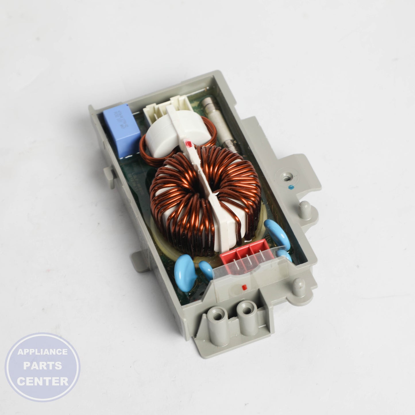 FILTER ASSEMBLY EAM62492306 - Side view with precise measurements