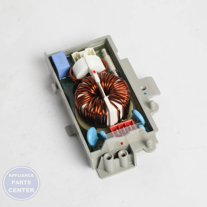 FILTER ASSEMBLY EAM62492306 - Side view with precise measurements