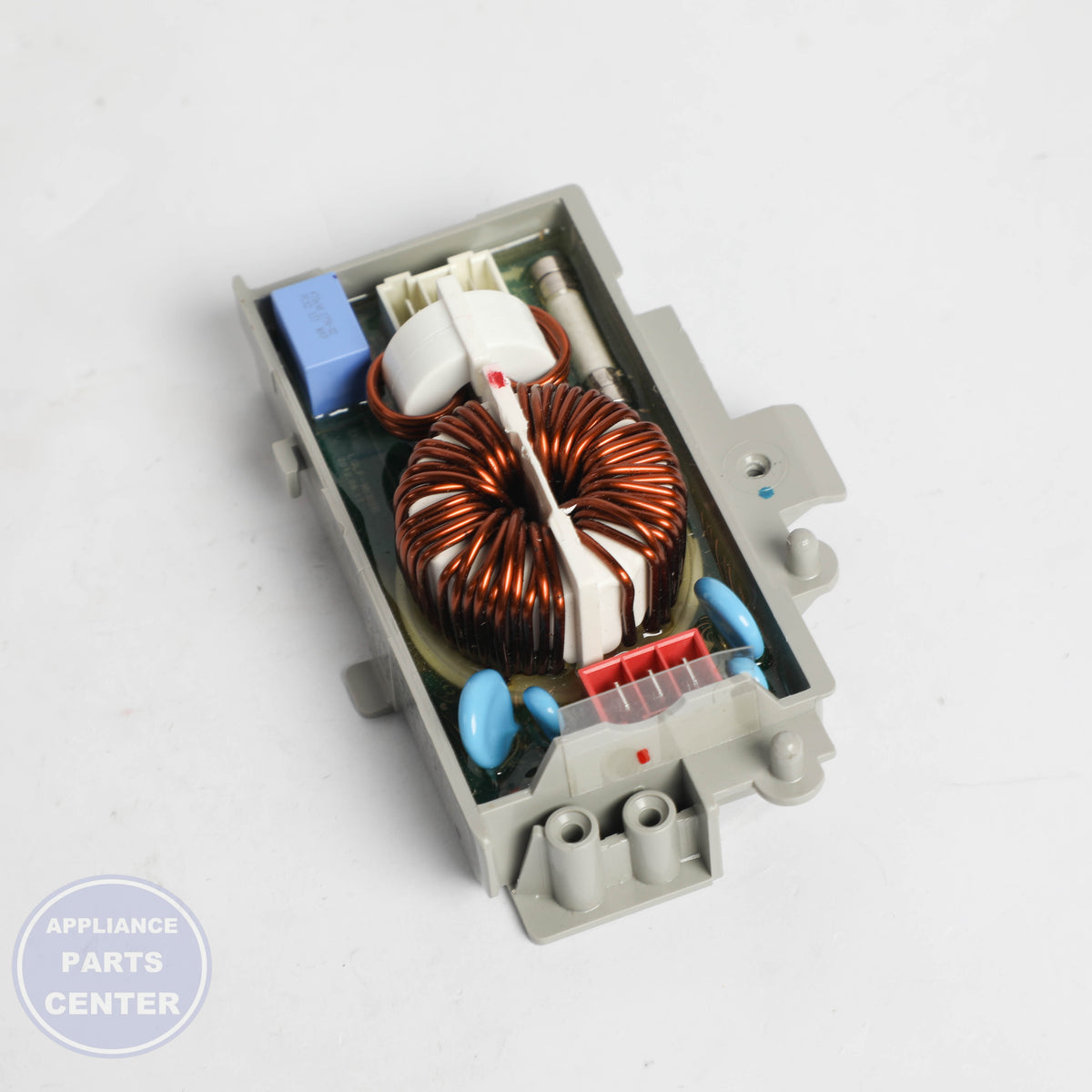 FILTER ASSEMBLY EAM62492306 - Side view with precise measurements