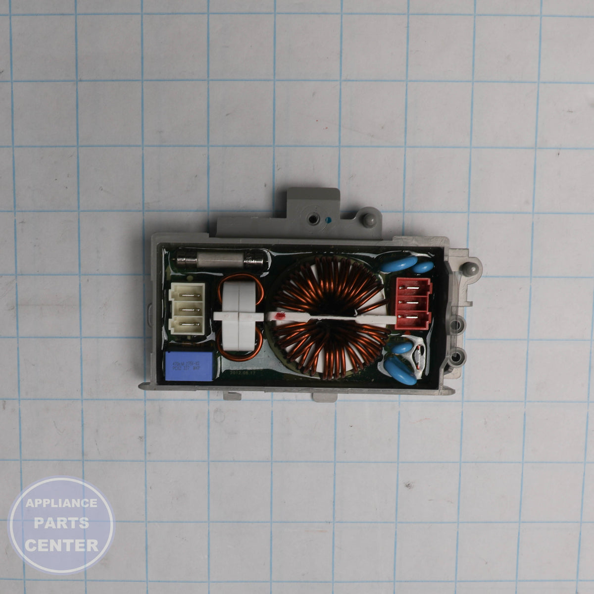 L-G FILTER ASSEMBLY EAM62492306 - Installation in specific model showing key mounting points