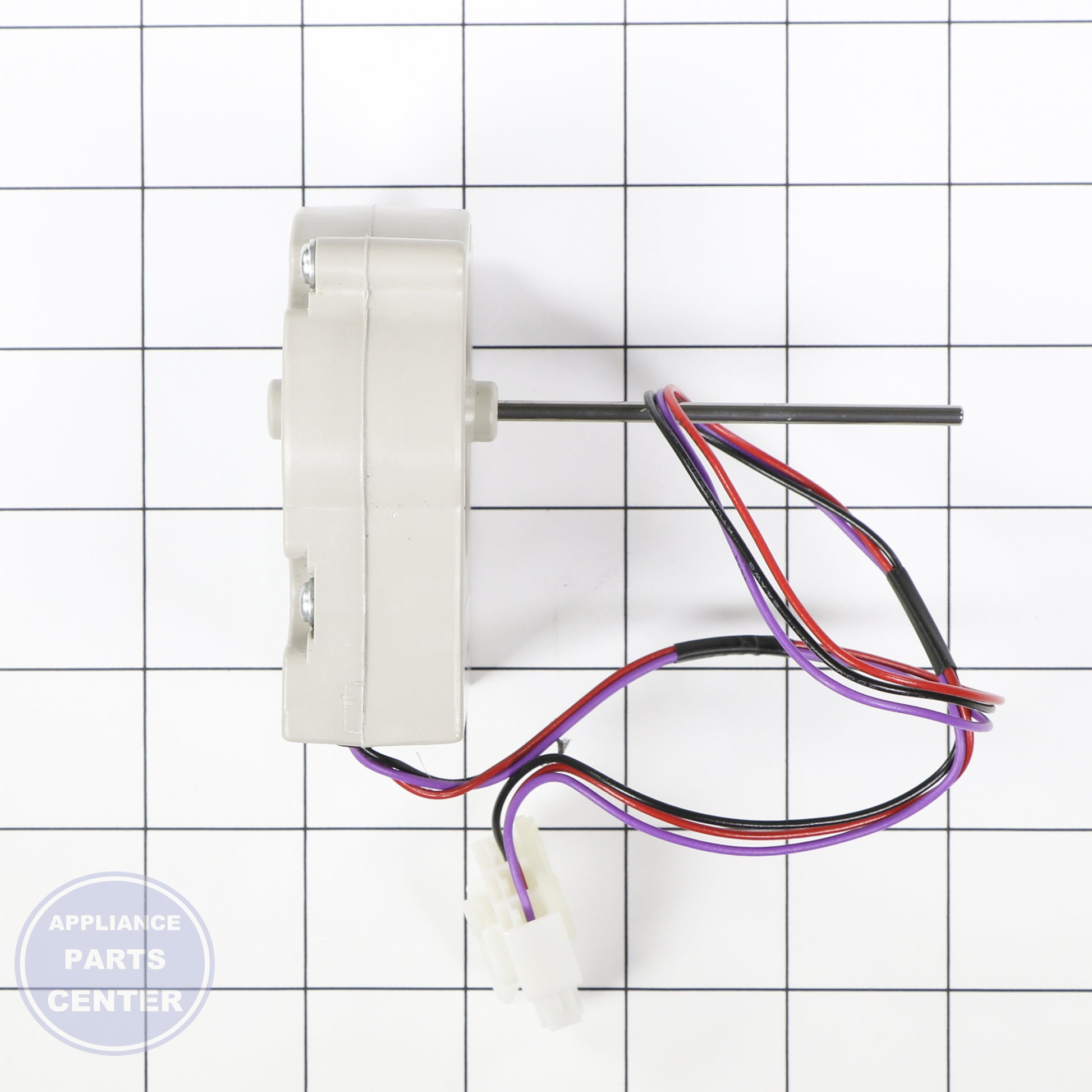MOTOR,DC EAU60694507 - Side view with precise measurements