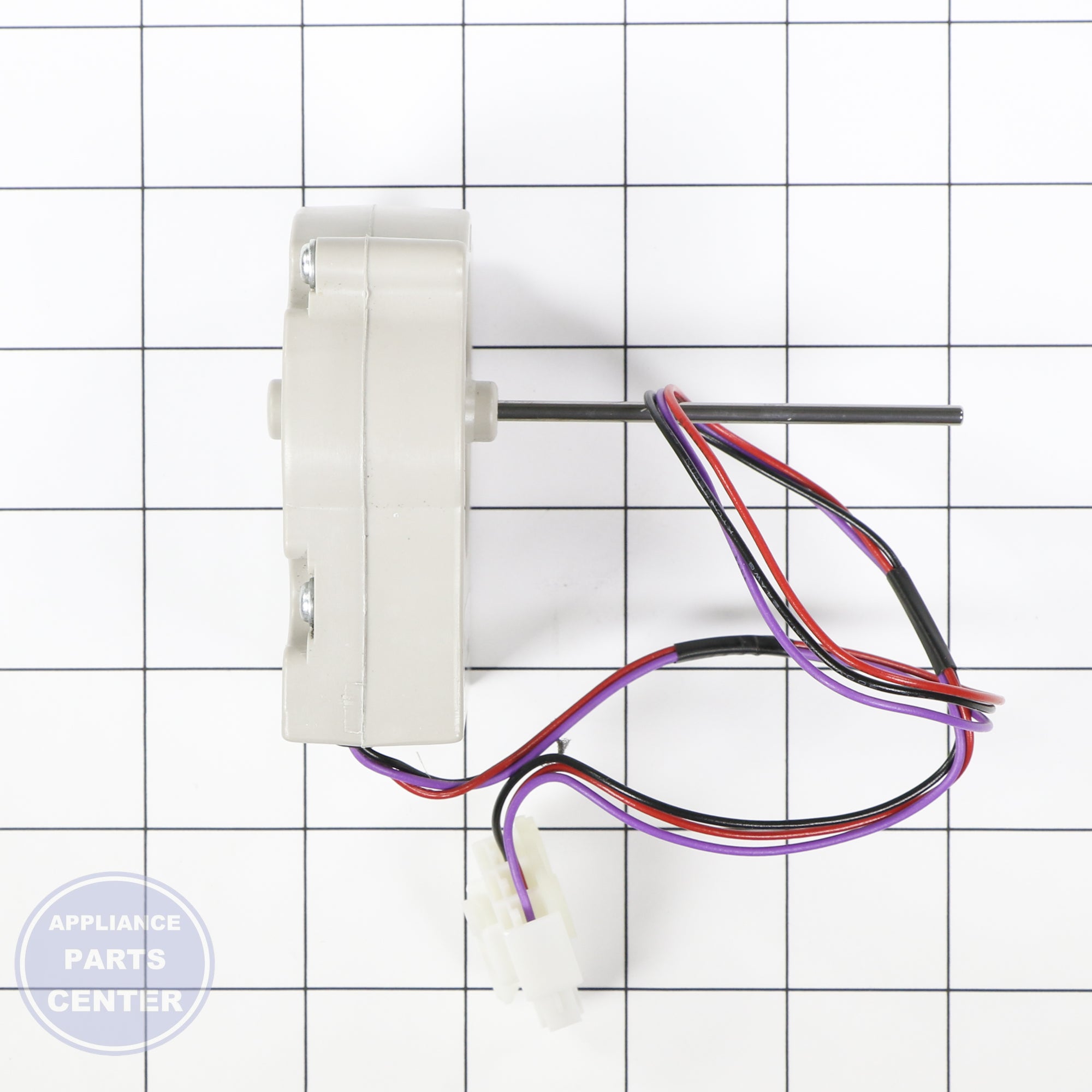 MOTOR,DC EAU60694507 - Side view with precise measurements