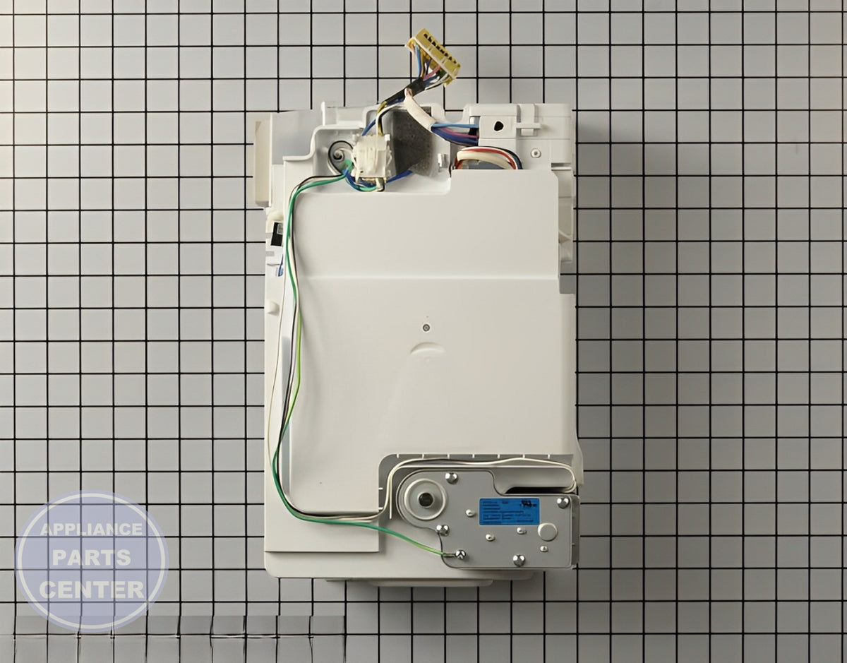 LG REFRIGERATOR ICE AUGER MOTOR EAU60783816 - Installation in LG XYZ-123 model showing key mounting points