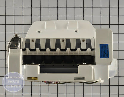 LG DISPENSER AC MOTOR EAU61004410 - Side view with precise measurements