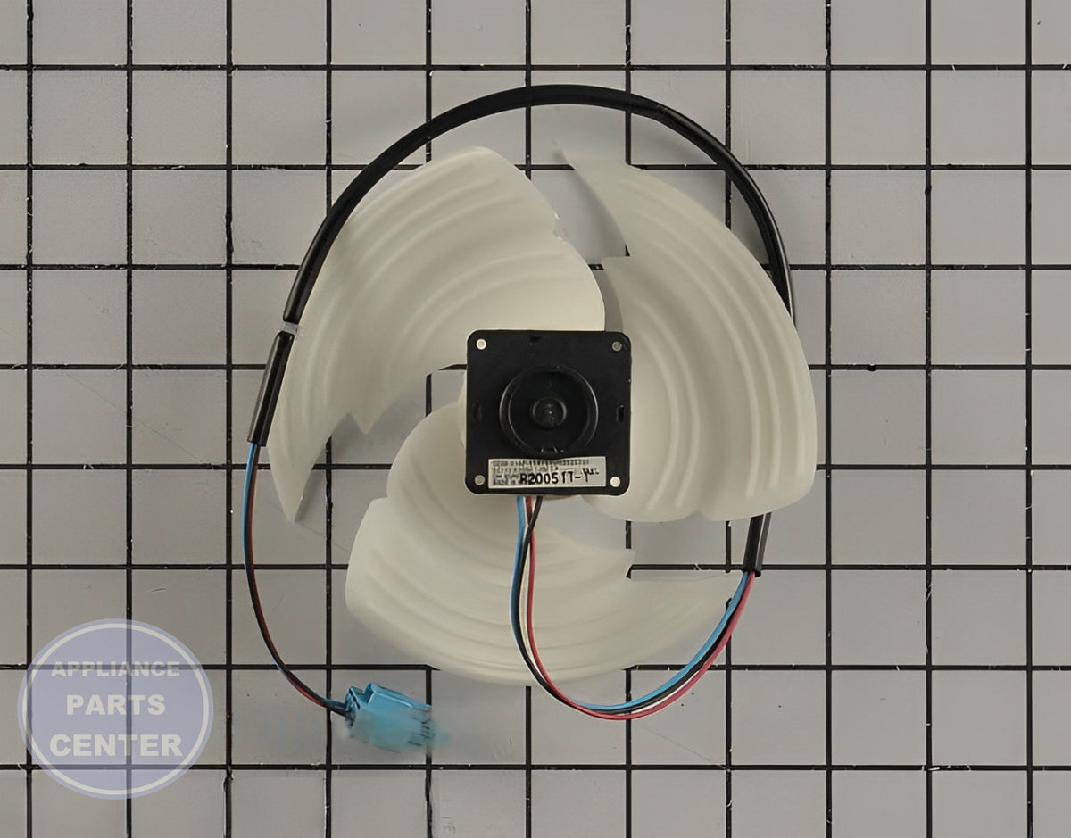 LG DC MOTOR EAU62025701 - Side view with precise measurements and specifications