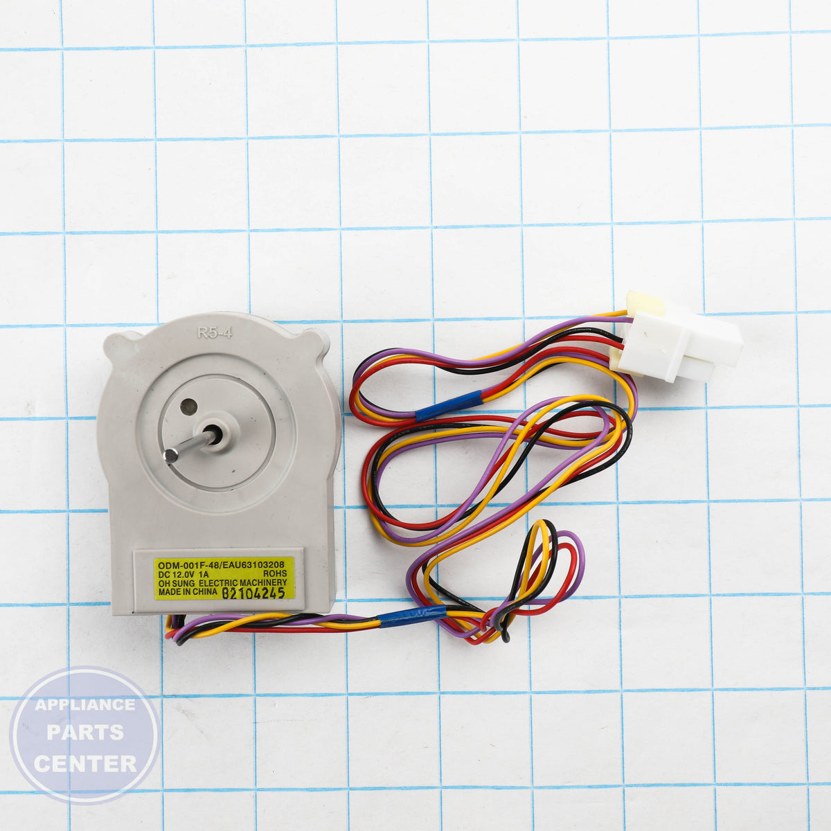 L-G MOTOR,DC EAU63103208 - Installation in [specific model] showing key mounting points