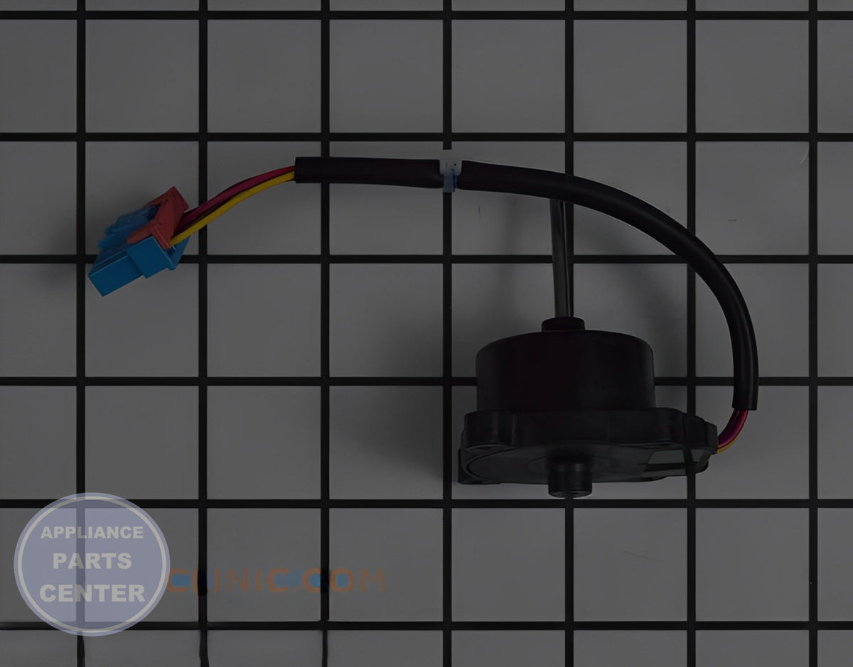 LG REFRIGERATOR CONDENSER FAN MOTOR EAU65058502 - Installation in LGE Model XYZ showing key mounting points