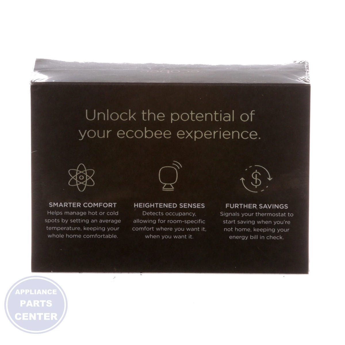 ecobee SmartSensor 2 Pack - Side view with precise temperature and occupancy detection