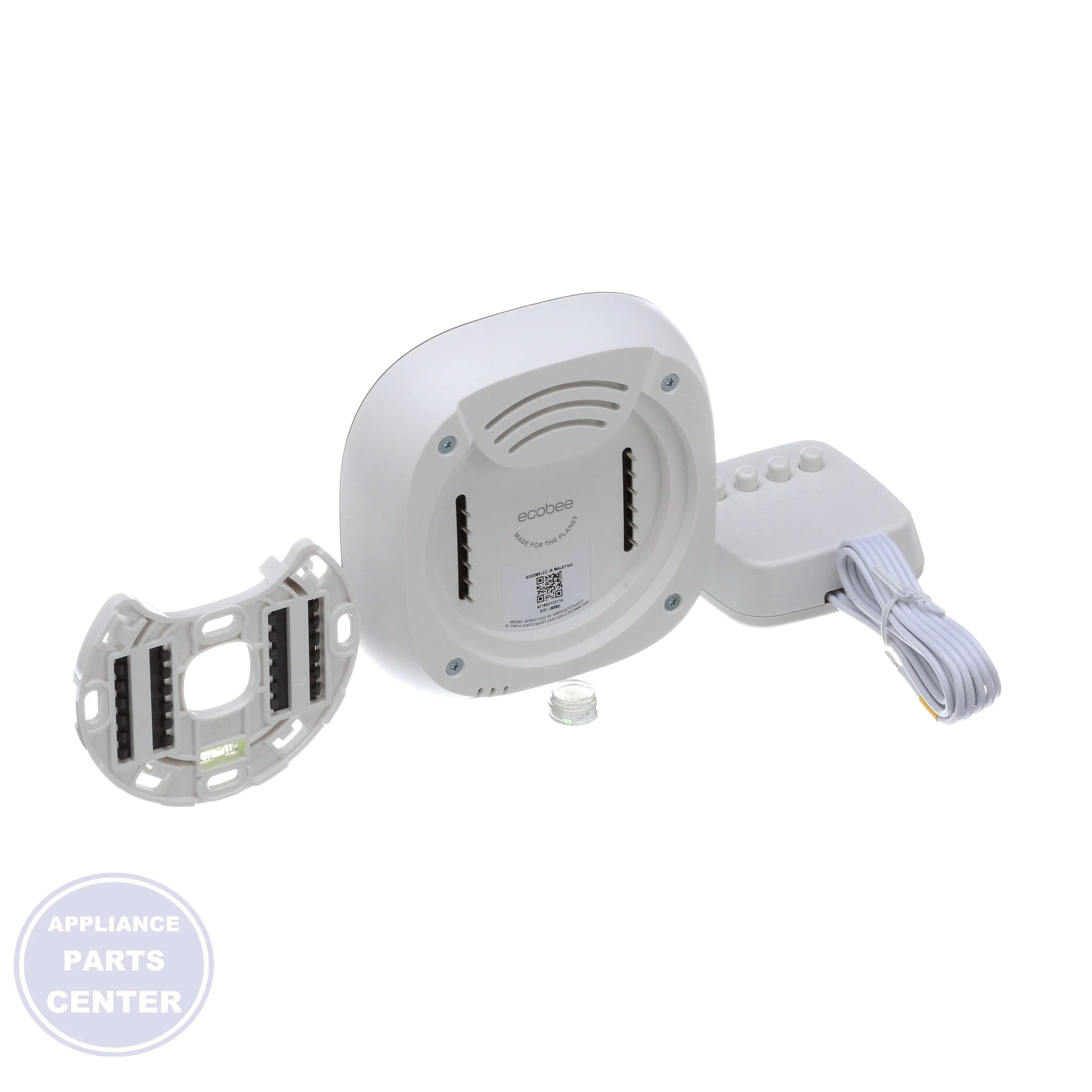 ecobee Smart Thermostat Enhanced EB-STATE6LP-01 - Side view with dimensions 0.94"x4.09"x4.09"