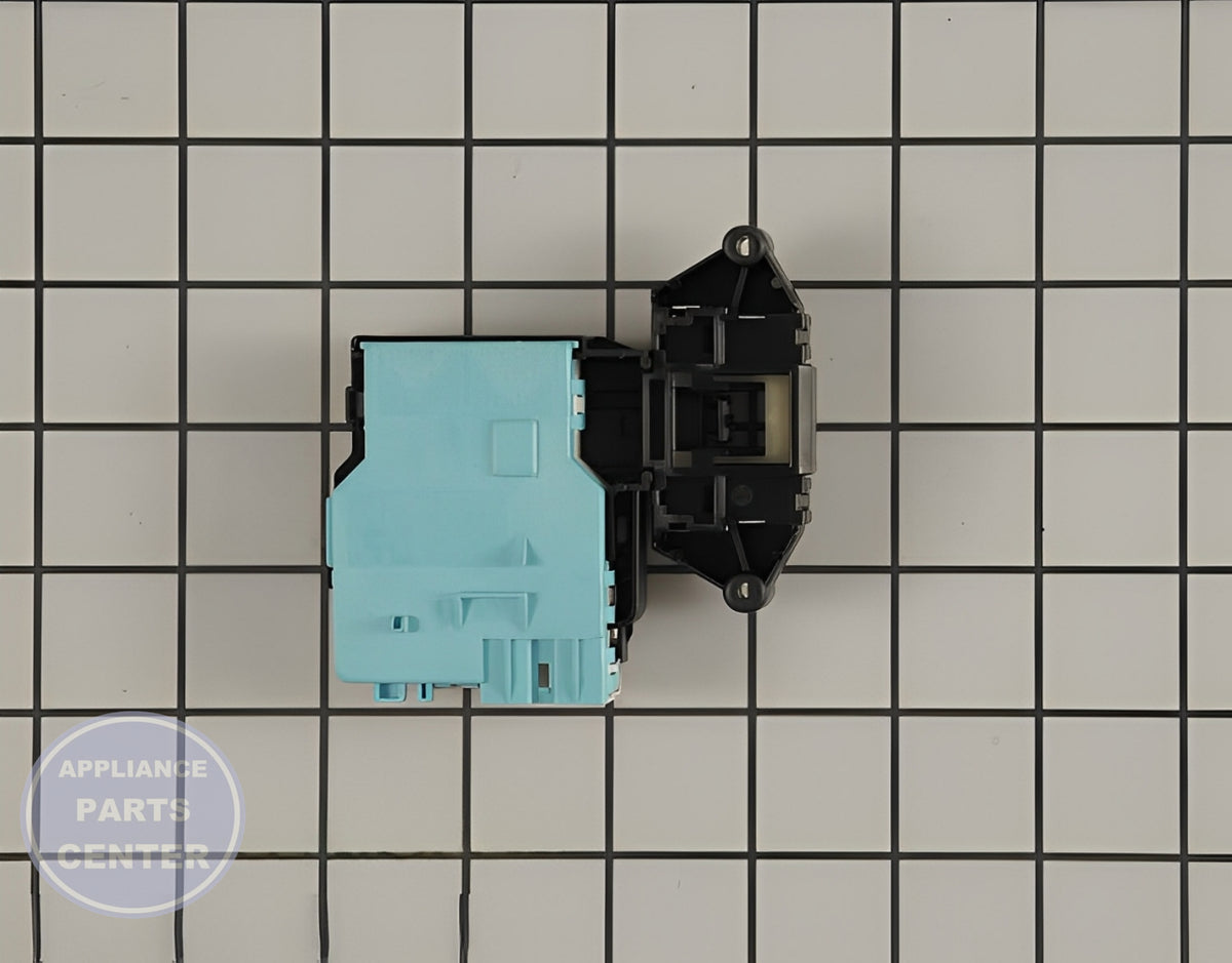 LG WASHER DOOR LOCK AND SWITCH ASSEMBLY EBF49827801 - Detailed view of the secure locking mechanism