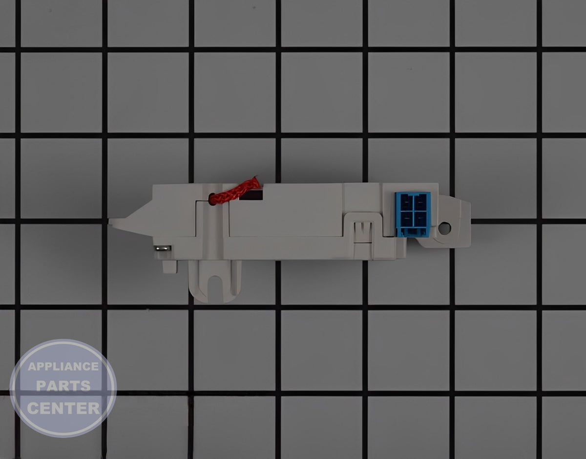 SWITCH ASSEMBLY,LOCKER EBF61215204 - Side view with precise measurements