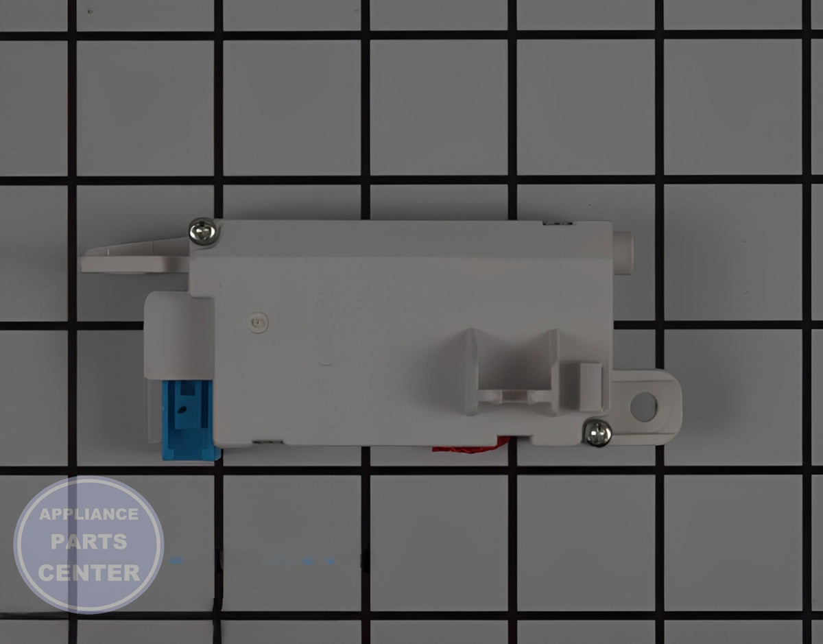 L-G SWITCH ASSEMBLY,LOCKER EBF61215204 - Installation in L-G Washing Machine showing key mounting points