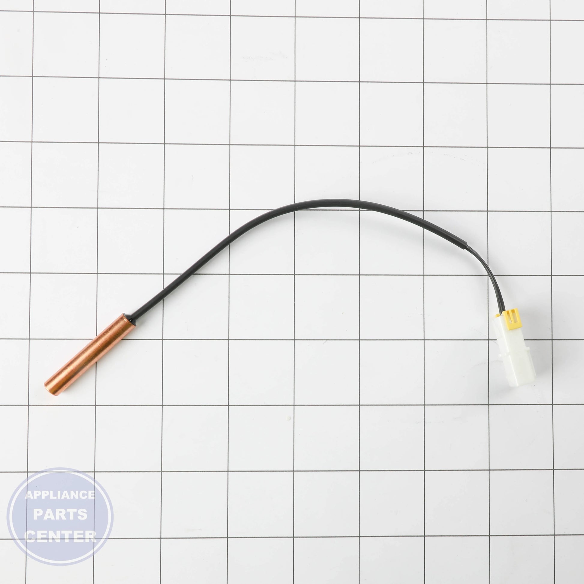 THERMISTOR ASSEMBLY EBG60806203 - Side view with precise temperature specifications
