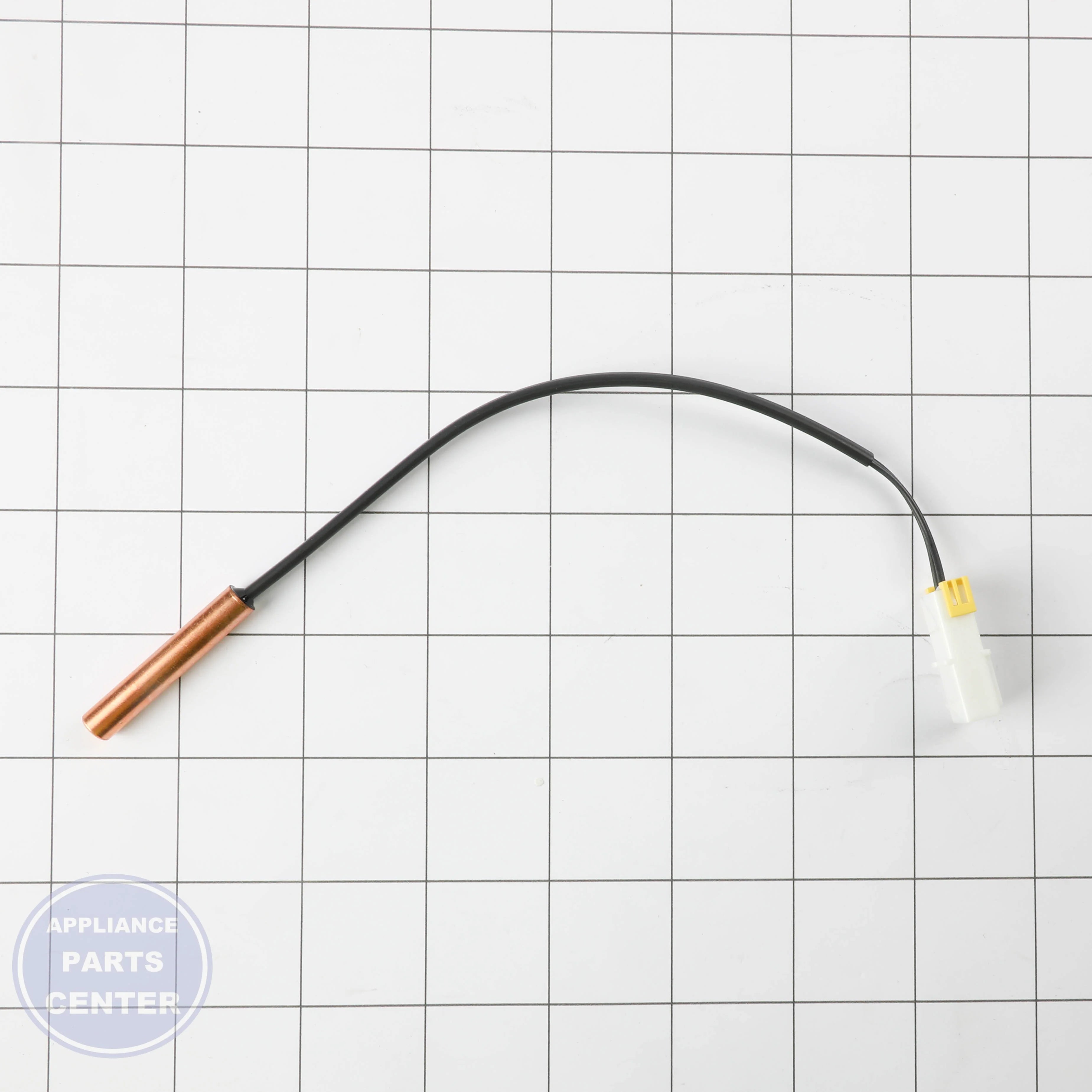 THERMISTOR ASSEMBLY EBG60806203 - Side view with precise temperature specifications