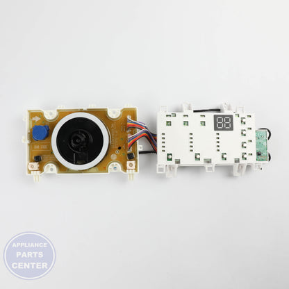 PCB ASSEMBLY,DISPLAY EBR30359904 - Side view with precise measurements