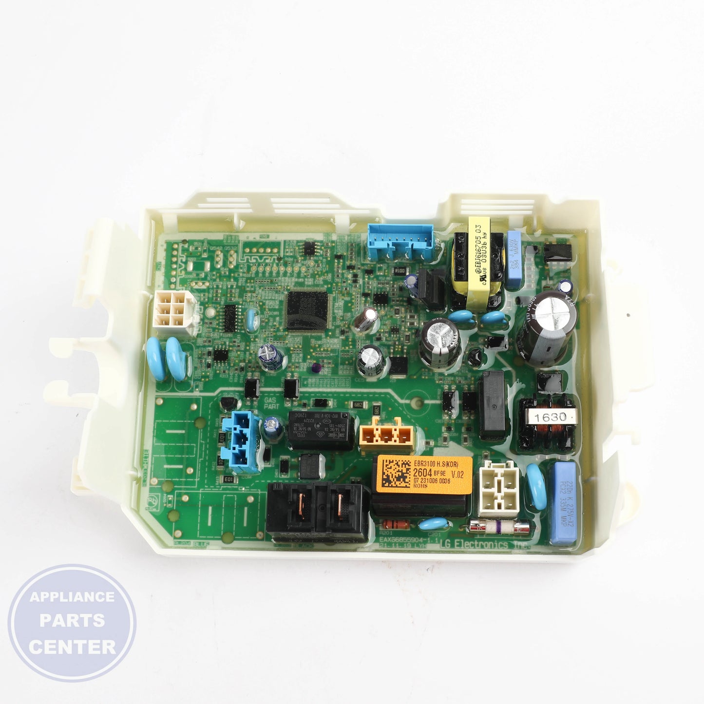 PCB ASSEMBLY,MAIN EBR31002604 - Side view with precise specifications