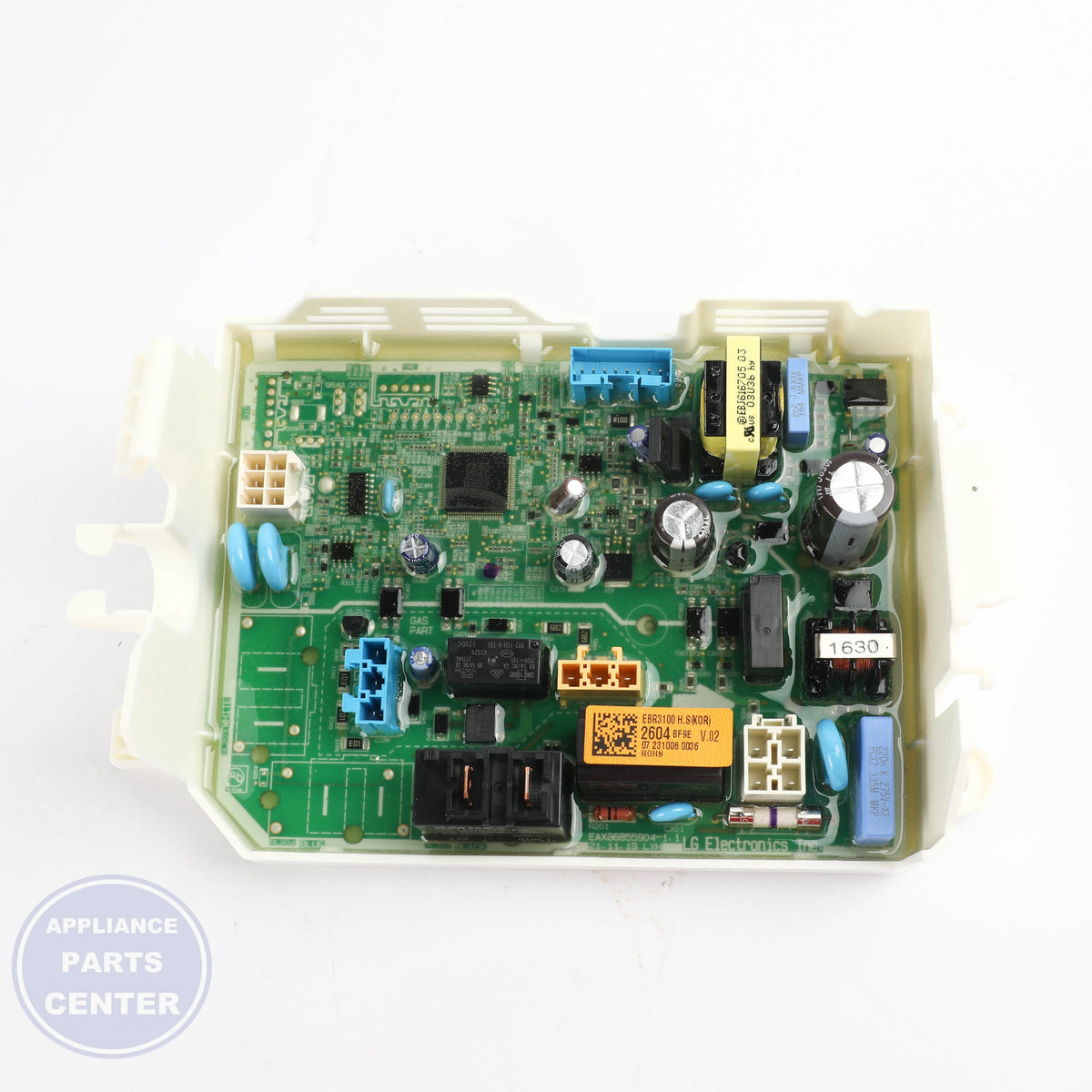 PCB ASSEMBLY,MAIN EBR31002604 - Side view with precise specifications