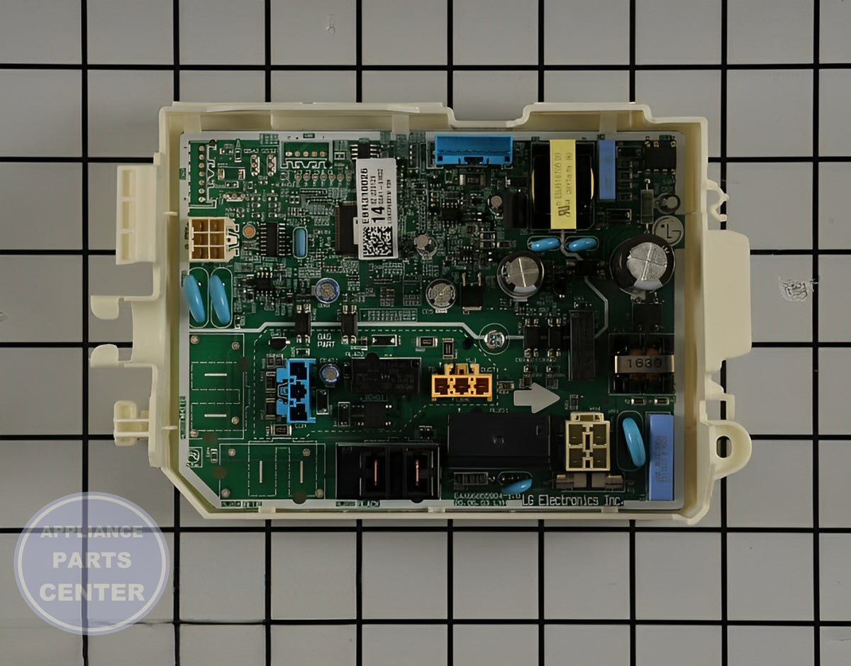 LG Main Control Board EBR31002614 - Main view showing precise circuit control for LG dryer models