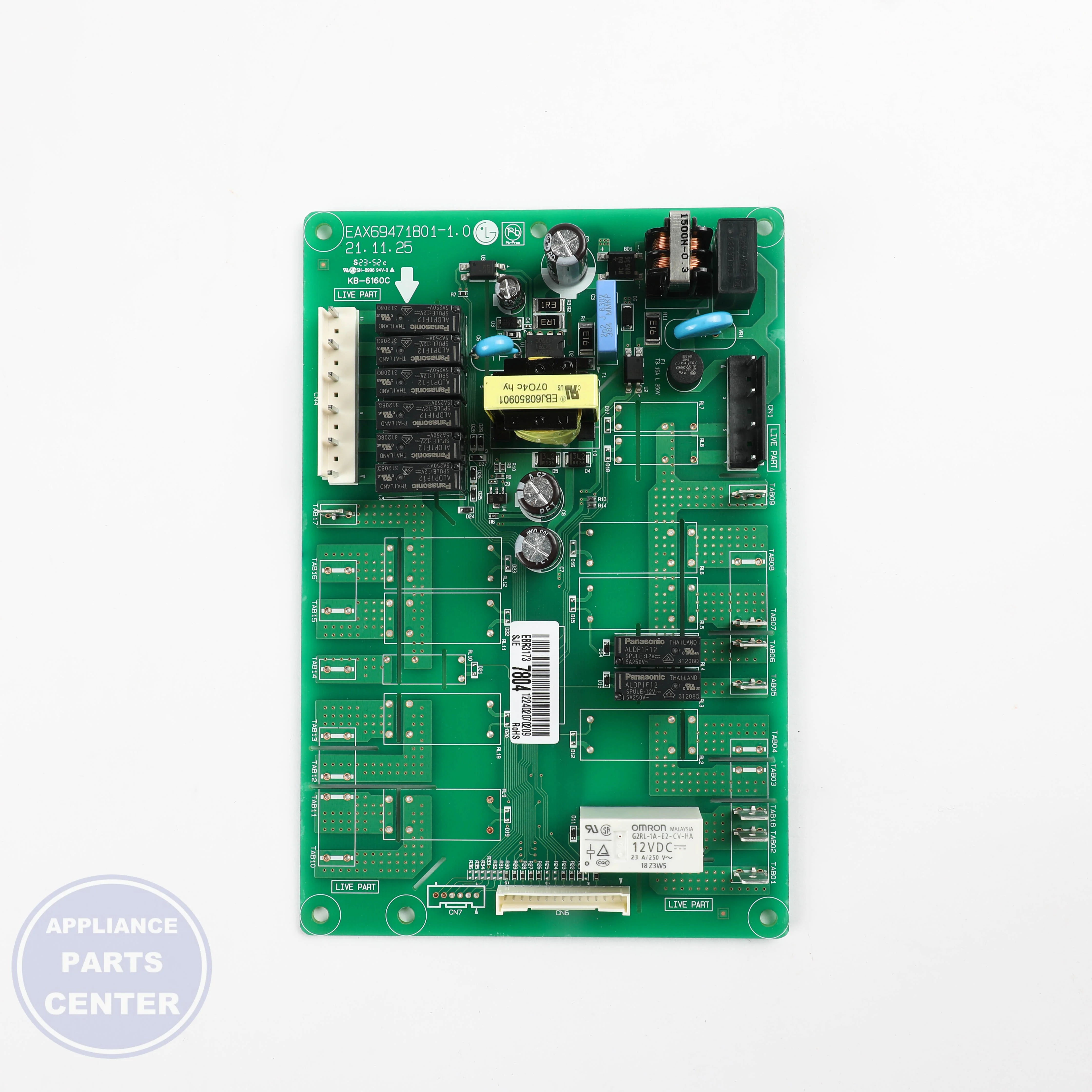 PCB ASSEMBLY,POWER EBR31737804 - Detailed view of power distribution specs