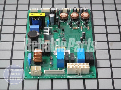 PCB ASSEMBLY,MAIN EBR34917109 - Side view with precise measurements