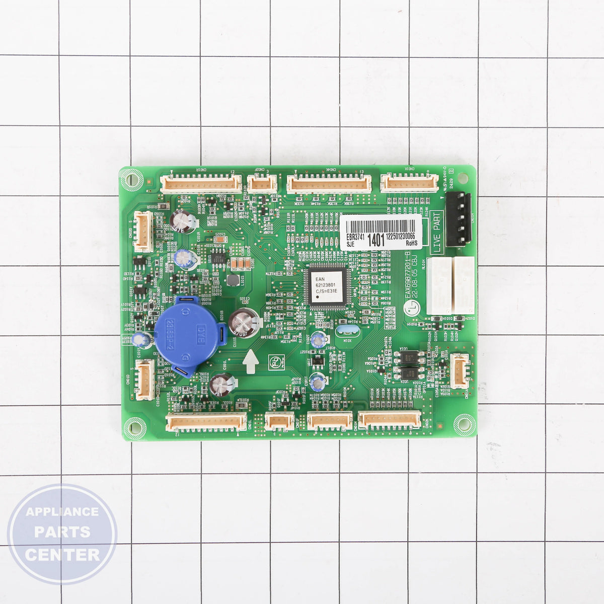 PCB ASSEMBLY,MAIN EBR37411401 - Detailed view of circuitry details