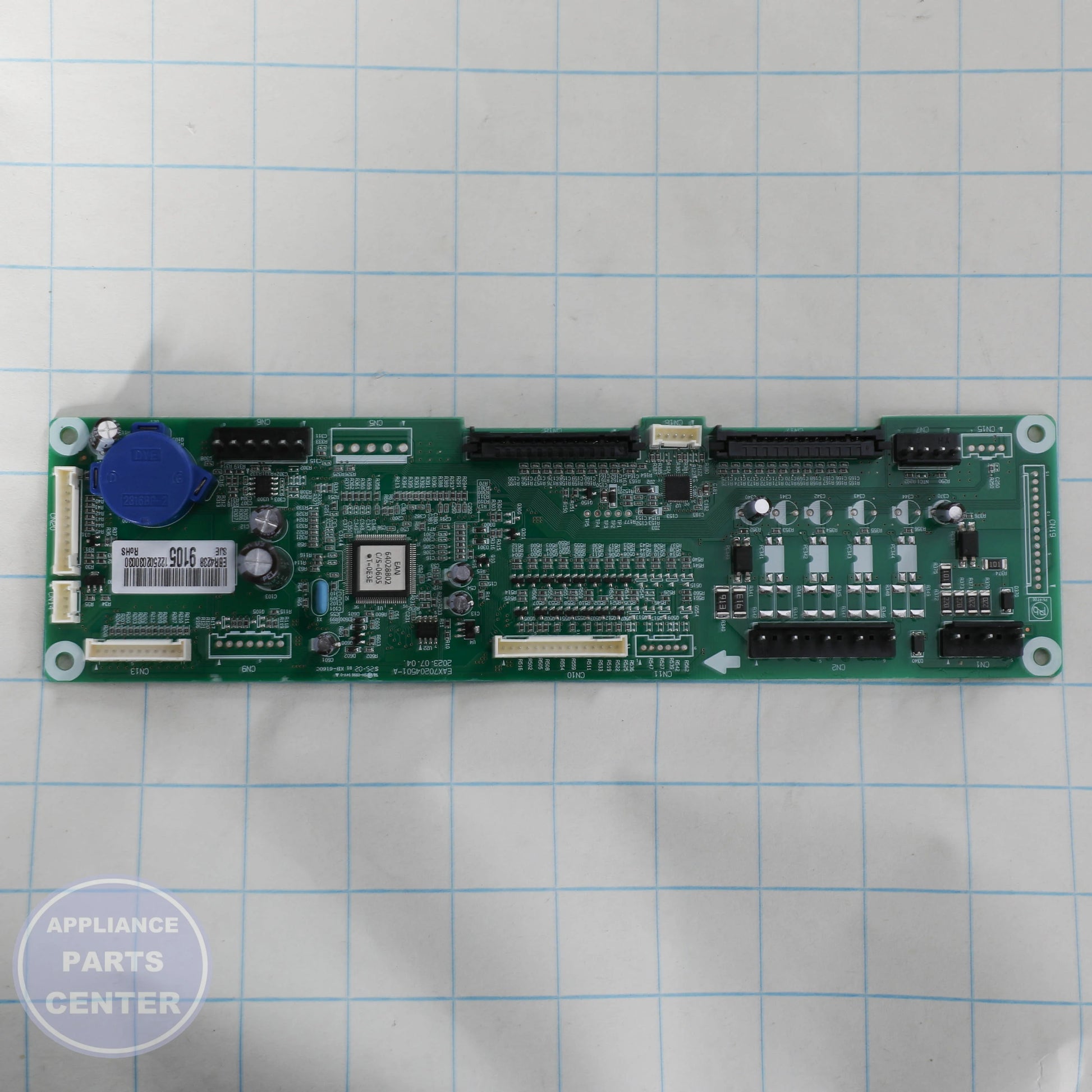 L-G PCB ASSEMBLY,MAIN EBR42389105 - Installation in L-G Range/Stove/Oven showing key mounting points