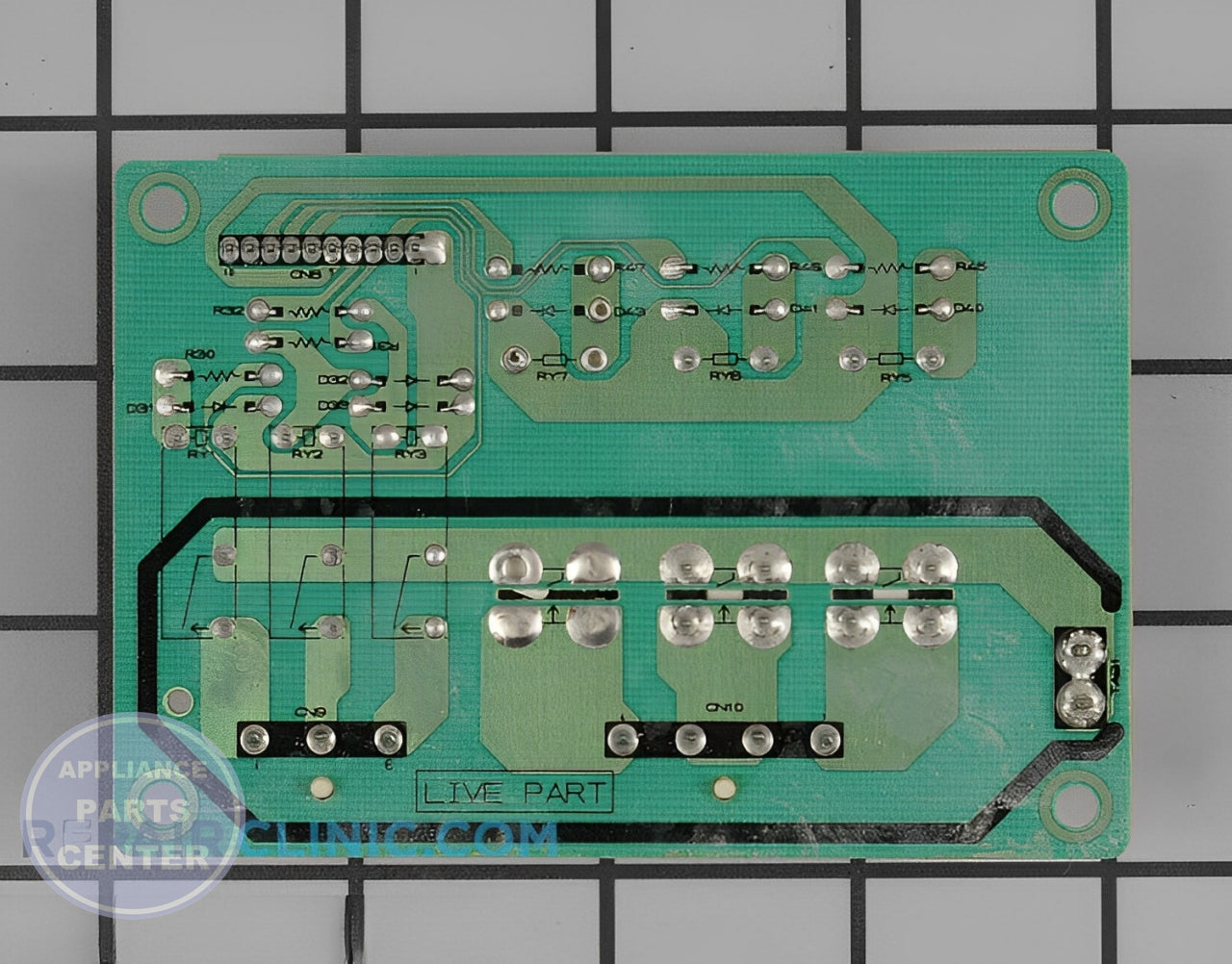 PCB ASSEMBLY,MAIN EBR52349703 - Detailed view of the timer and other technical details