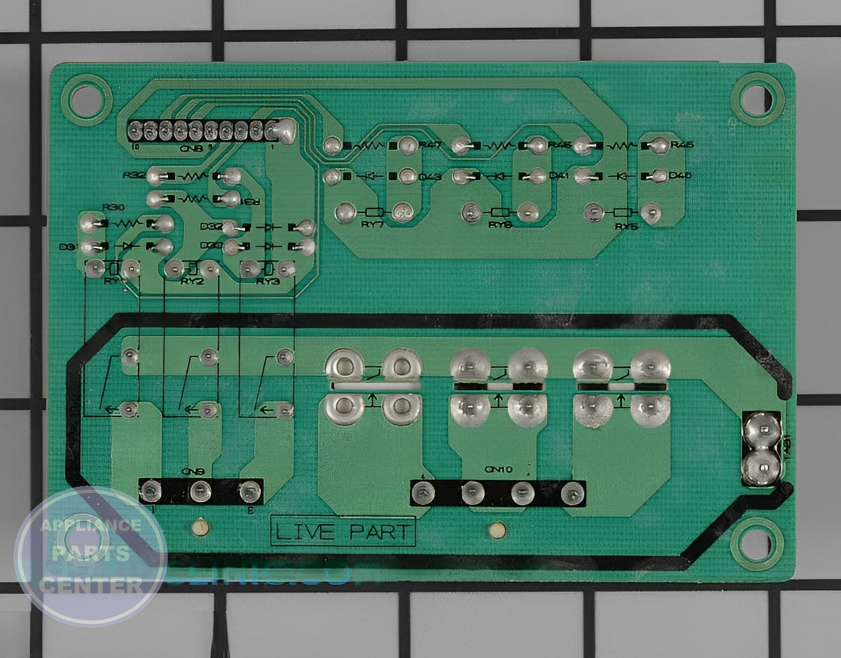 Power Supply Board EBR52349704 - Detailed view of circuit board and timer specifications