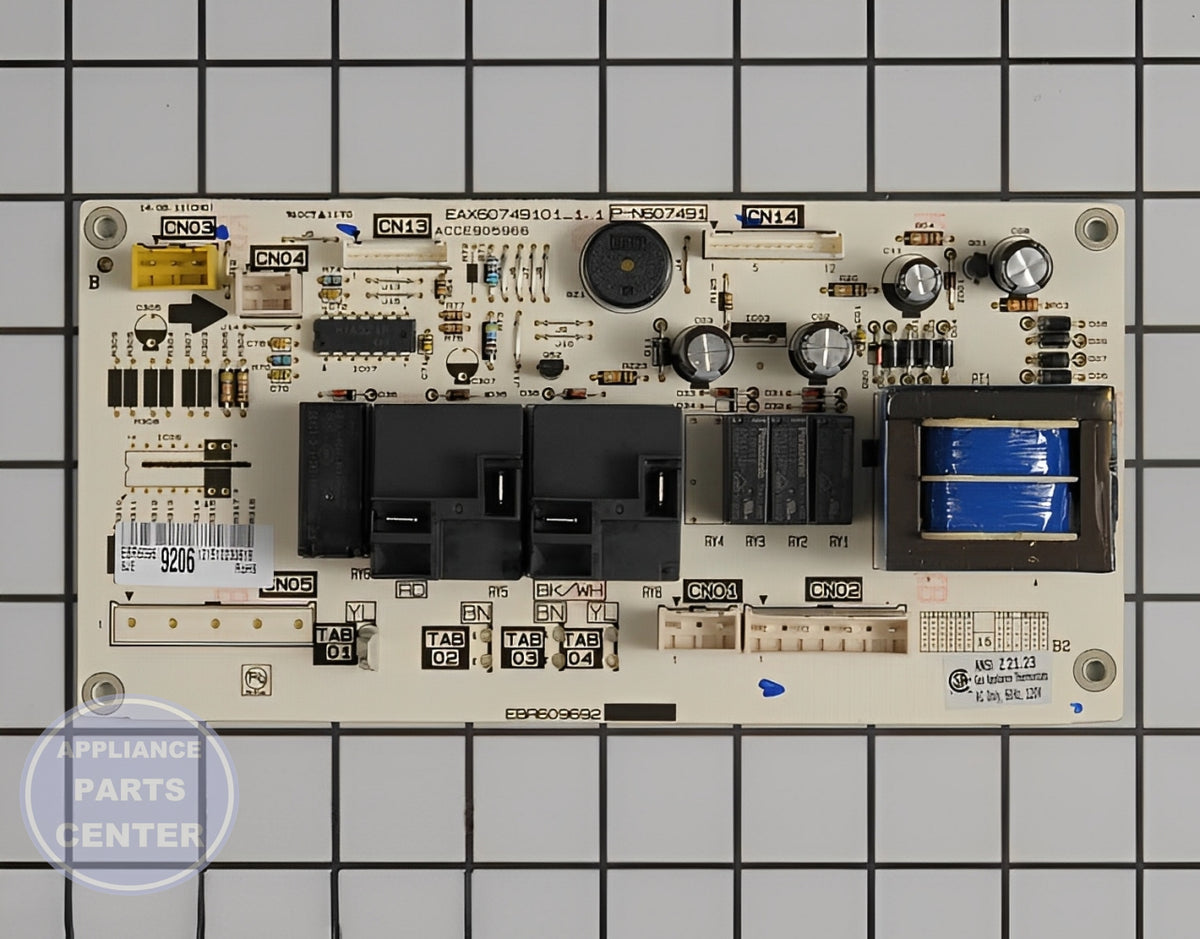 L-G PCB ASSEMBLY,POWER EBR60969206 - Main view showing Circuit Board & Timer for L-G models