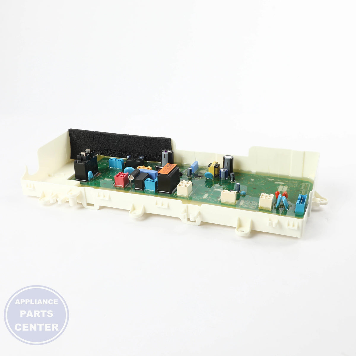 PCB ASSEMBLY,MAIN EBR62707636 - Side view with precise measurements and specifications