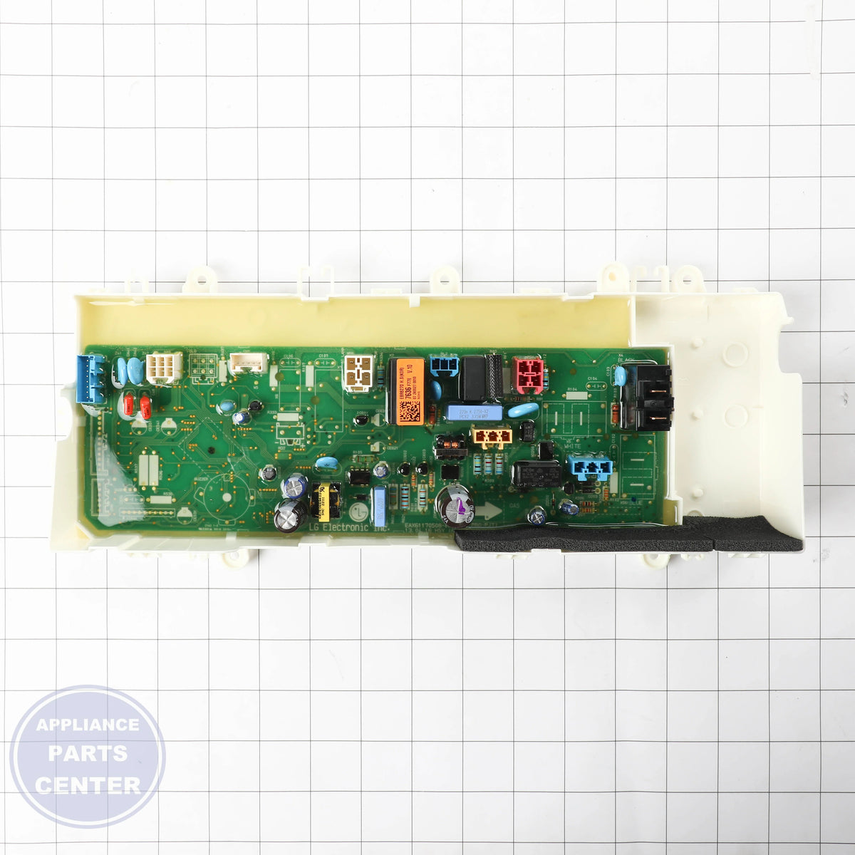 LG PCB ASSEMBLY,MAIN EBR62707636 - Installation in specific LG model showing key mounting points