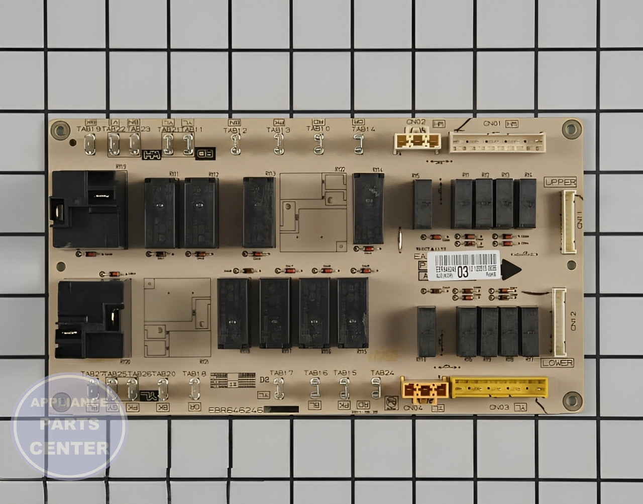 LG PCB ASSEMBLY POWER EBR64624603 - Main view showing power distribution for LG Range models