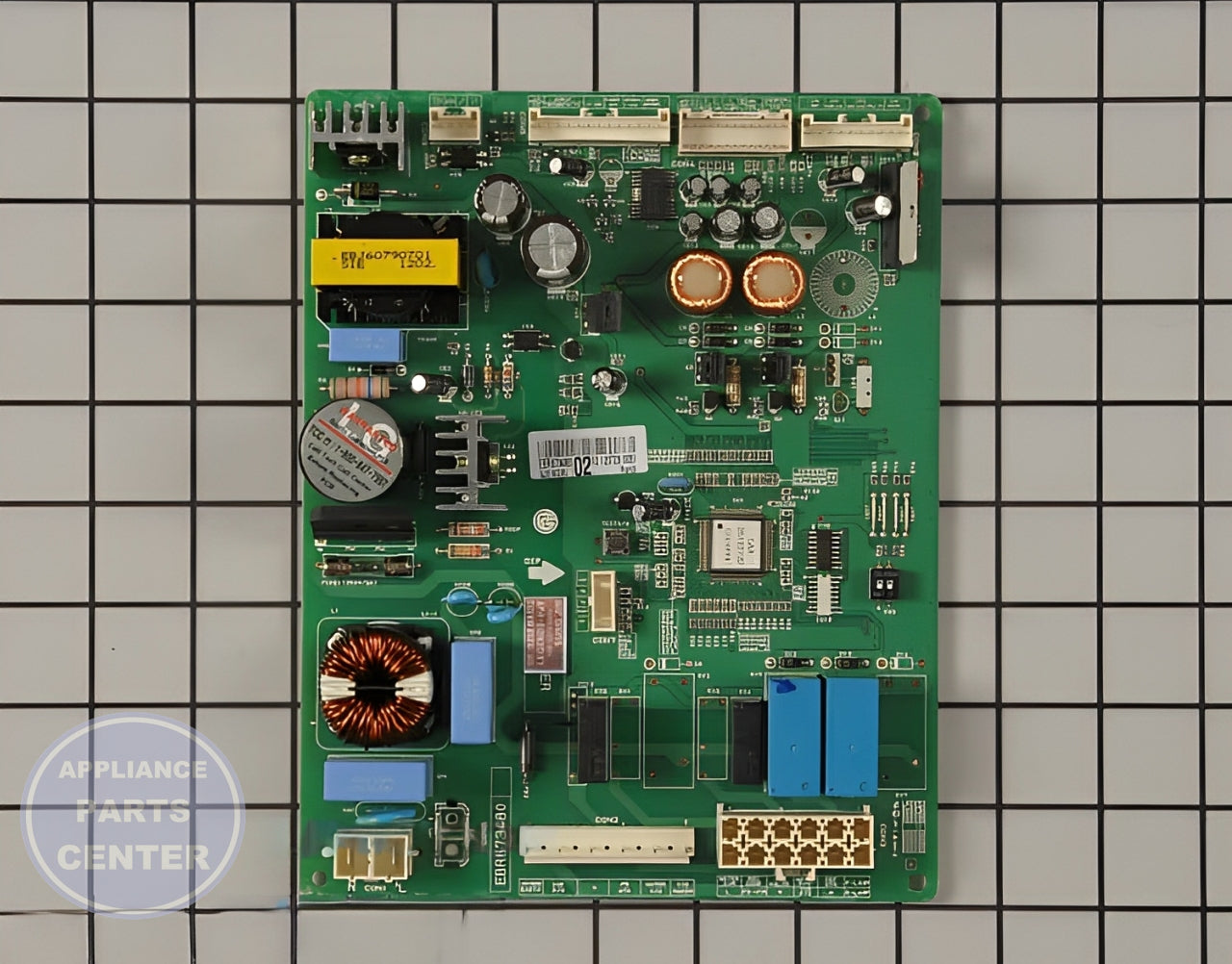 LG Control Board EBR67348002 - Main view showing digital display for LG LFXS30766S