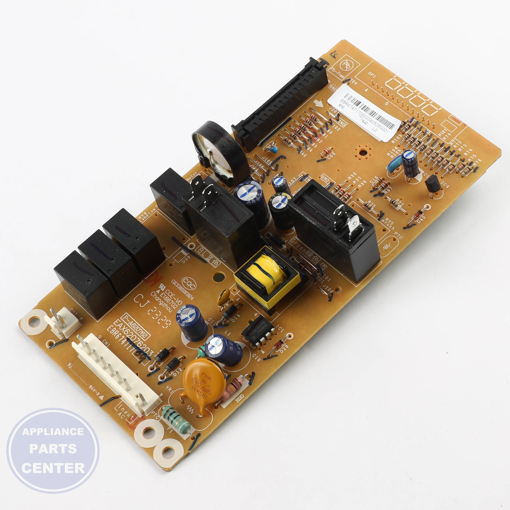 PCB ASSEMBLY,MAIN EBR67471709 - Detailed view of electrical components