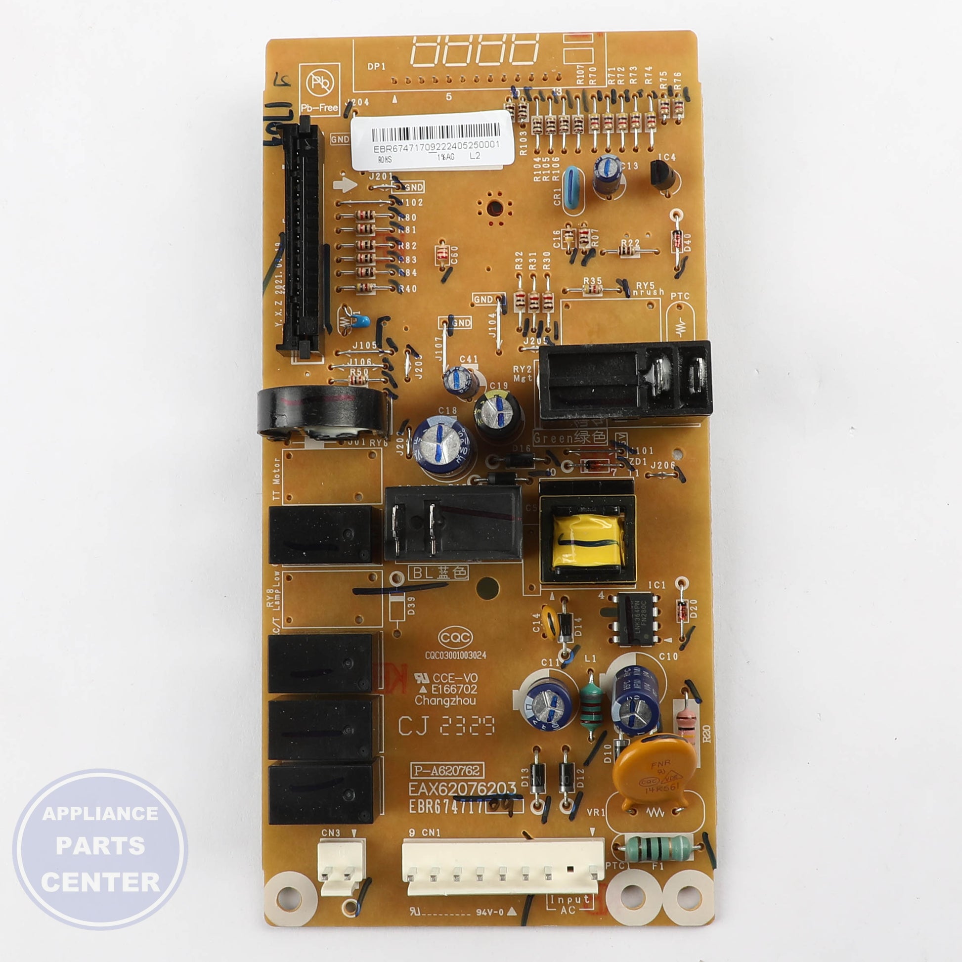 L-G PCB ASSEMBLY,MAIN EBR67471709 - Main view showing electrical connections for L-G XYZ and ABC series