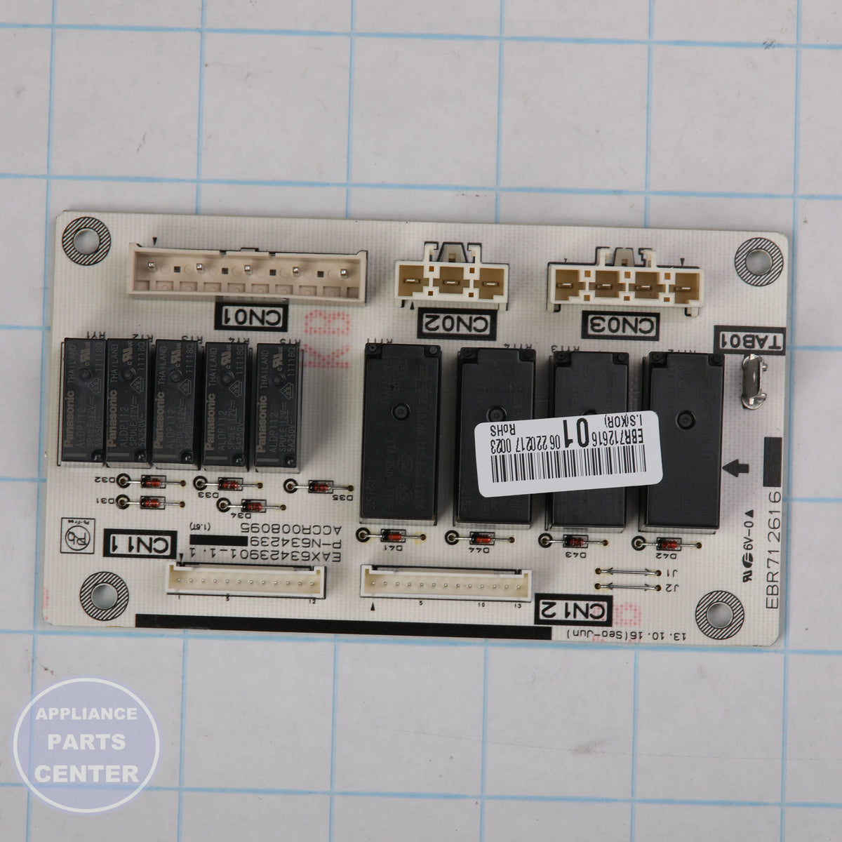 PCB ASSEMBLY,MAIN EBR71261601 - Side view with expert engineering