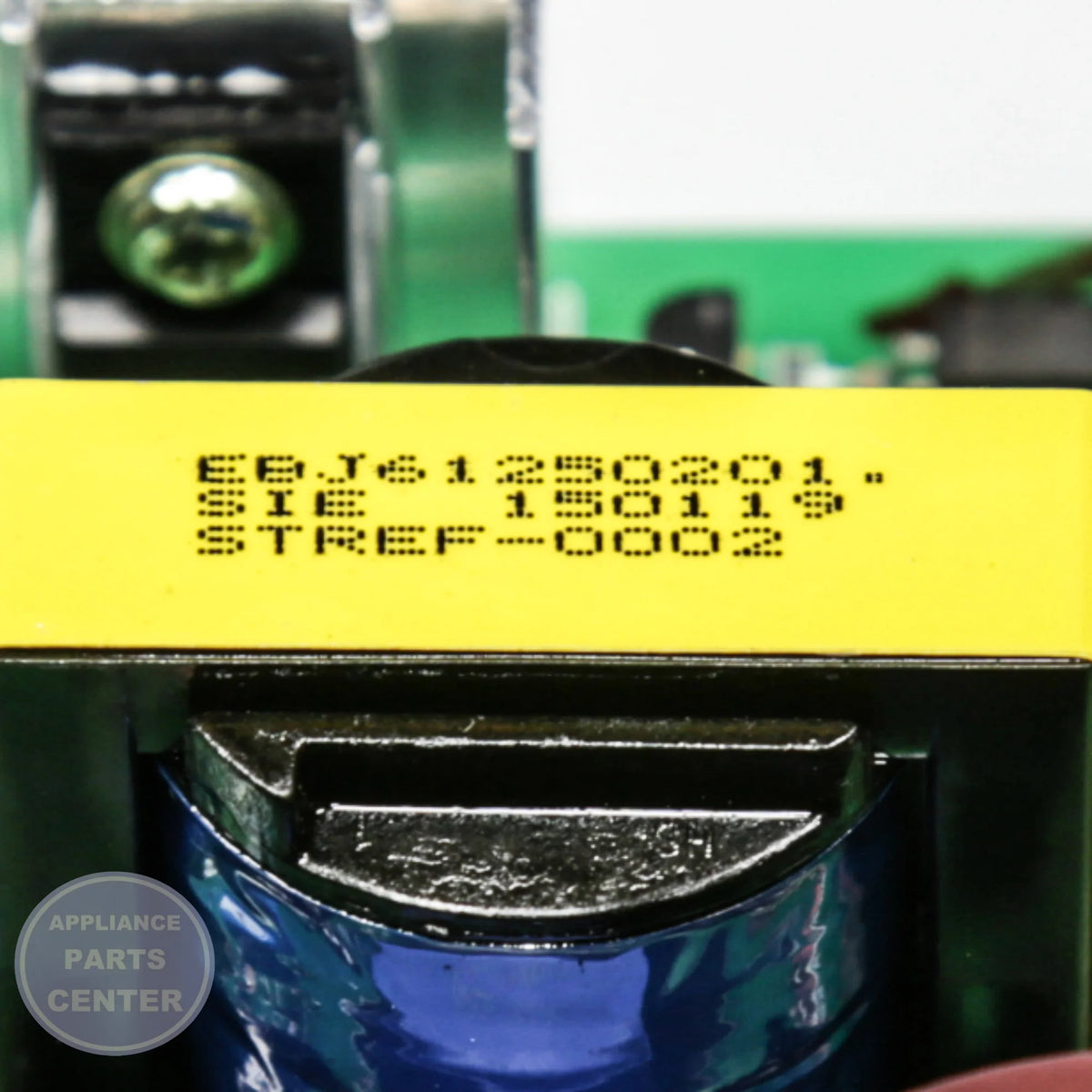 PCB ASSEMBLY,MAIN EBR73304201 - Side view with precise measurements