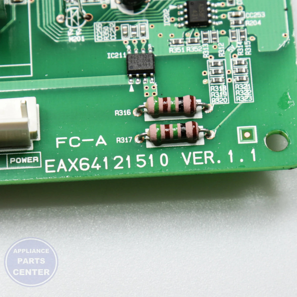 L-G PCB ASSEMBLY,MAIN EBR73304201 - Installation in L-G XYZ model showing key mounting points