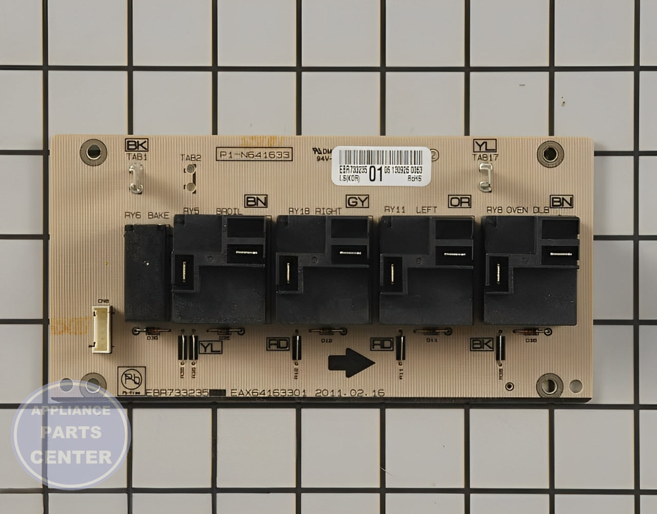 L-G PCB ASSEMBLY,OPTION EBR73323501 - Main view showing circuit board for compatible L-G models